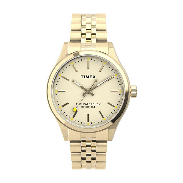 Waterbury Neon 34mm Stainless Steel Bracelet - Gold-...